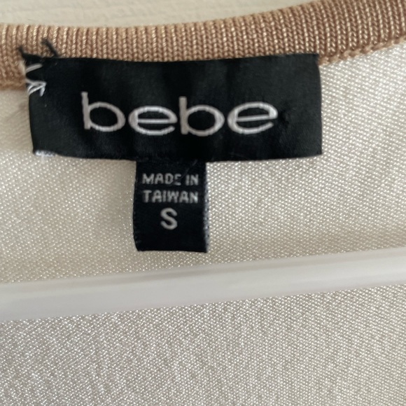 Bebe fitted mini dress in block colors, size S - Picture 2 of 4